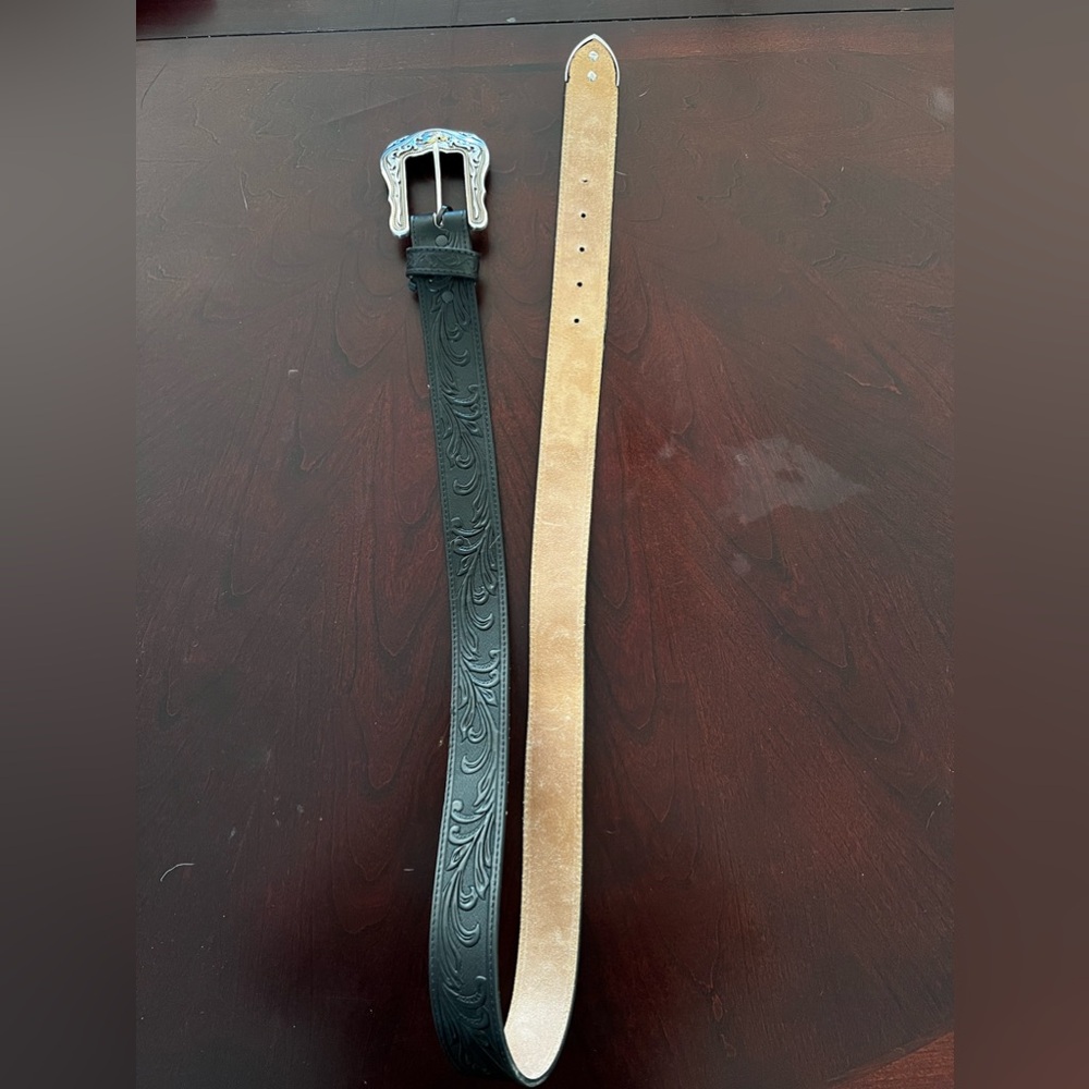 Black Tony Lama Belt sz 42